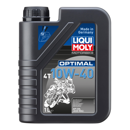 Минеральное моторное масло для 4-тактных мотоциклов Motorbike Optimal 4T 10W-40 - 1 л